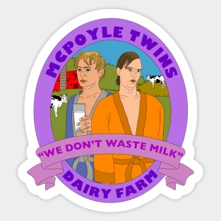 McPoyle Twins Dairy Farm Sticker